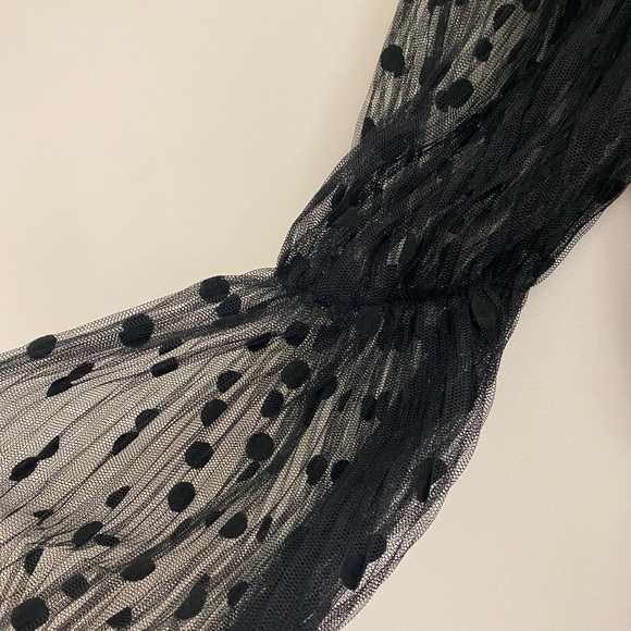 Kendall and Kylie vegan leather dress with sheer sleeves Sz 0/2. Sexy witch - Picture 2 of 5